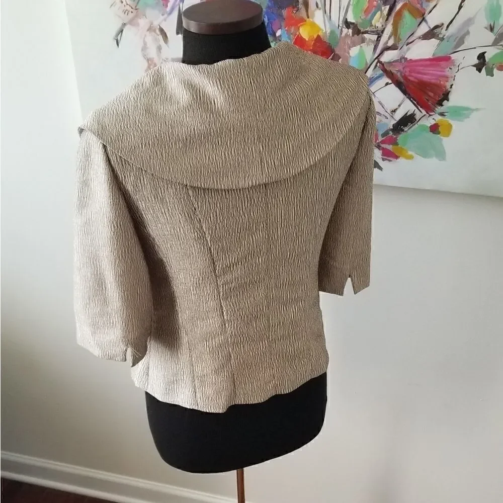 DressBarn Gold Jacket sz8